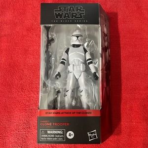 Star Wars Black Series Clone Wars Phase 1 Clone Trooper Action Figure w/Case